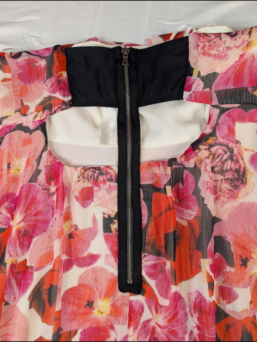 Sam Edelman Strapless Floral Maxi Dress in Pink and Red - Picture 9 of 11